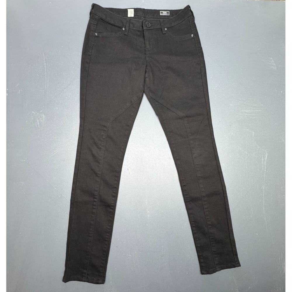 Volcom Pistol Skinny Jeans Women's 31 Black Leggings Fit Stretch Denim Casual